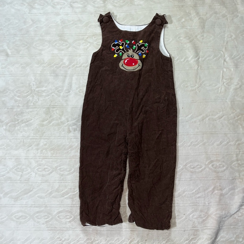 Reindeer corduroy‎ overalls